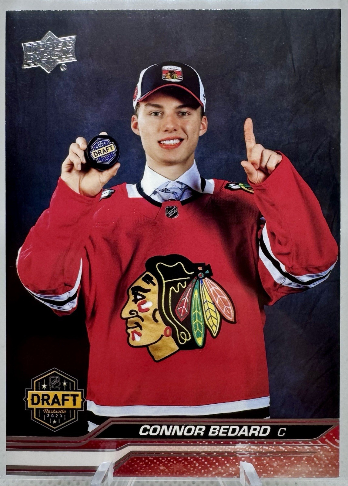 Connor Bedard SP 2023-24 Upper Deck Series 1 - 2023 #SP-1 (RC) Easter Egg