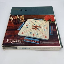 1972 SCRABBLE Deluxe Edition No. 71 w/ Turntable Selchow & Righter Co.
