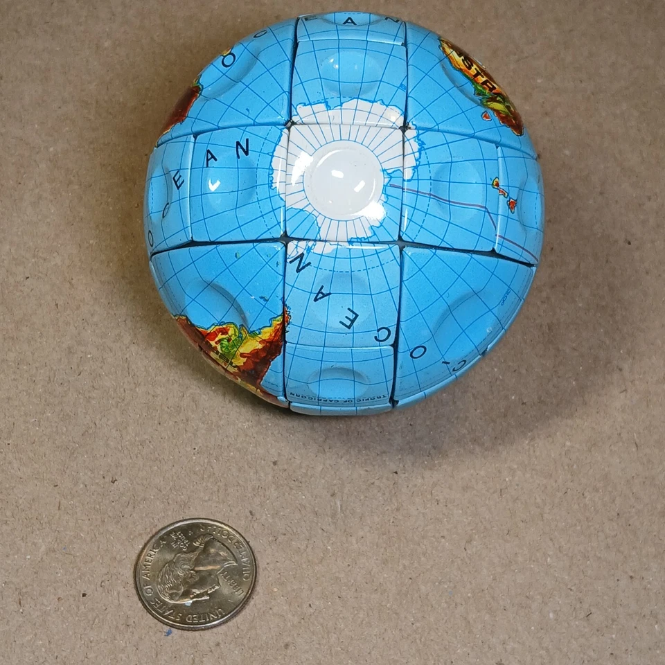 Vintage Hungarian Magic Globe Spatial Logical Game Rubik Type Puzzle Hungary - Image 4 of 4