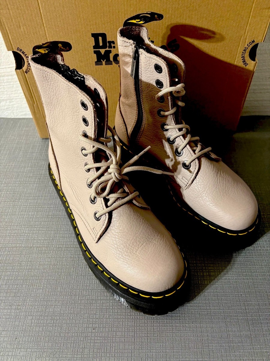 DR. MARTENS JADON III PISA LEATHER PLATFORM BOOTS MSRP$260 ~Soft+