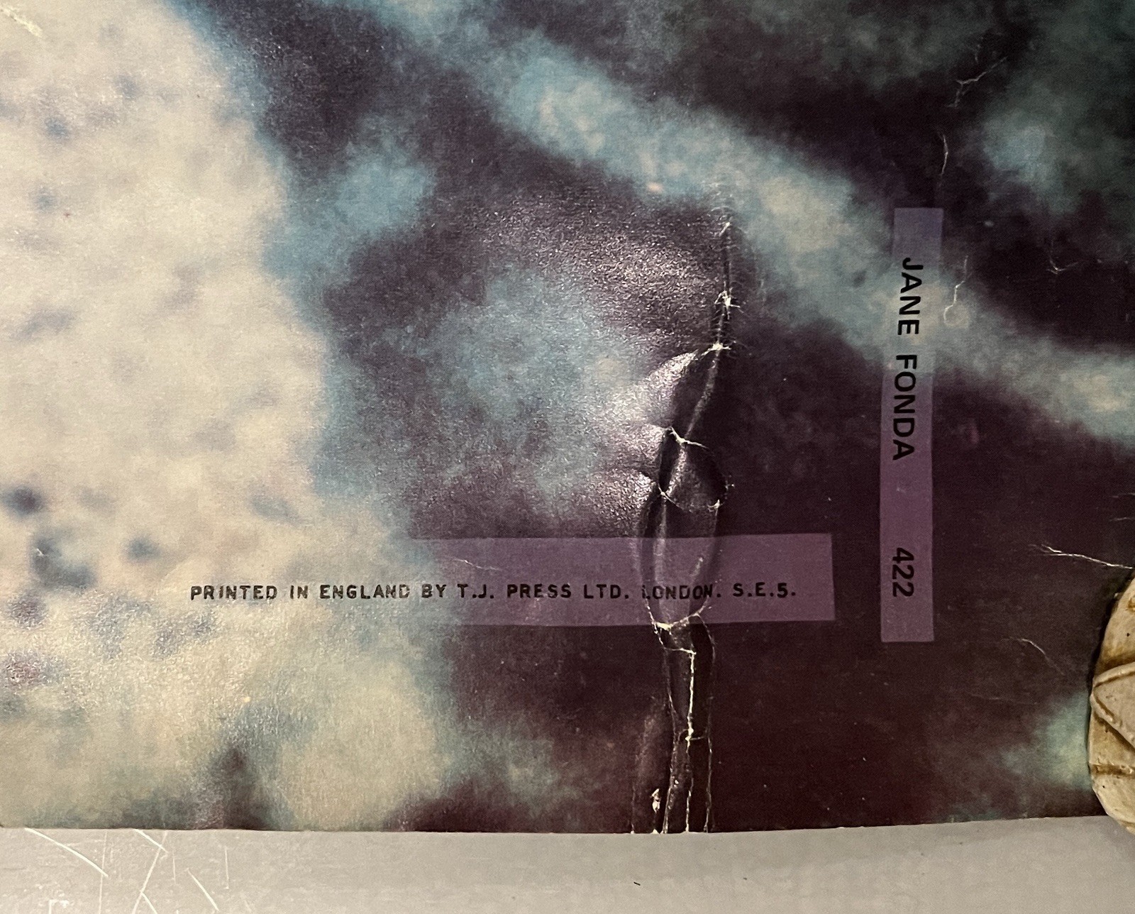 Jane Fonda Vintage Poster Original 1960s Personality Posters 40 x 29.5”