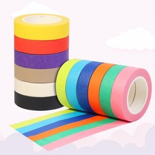 12 Rolls Coloured Painters Tape Set, 15mm x 12m x 12m, Multicolor 