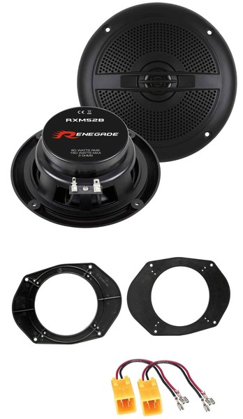Renegade 160Watt 2-Wege 13Cm Lautsprecher FüR Peugeot 306 306 Cabrio FronttüR He-image