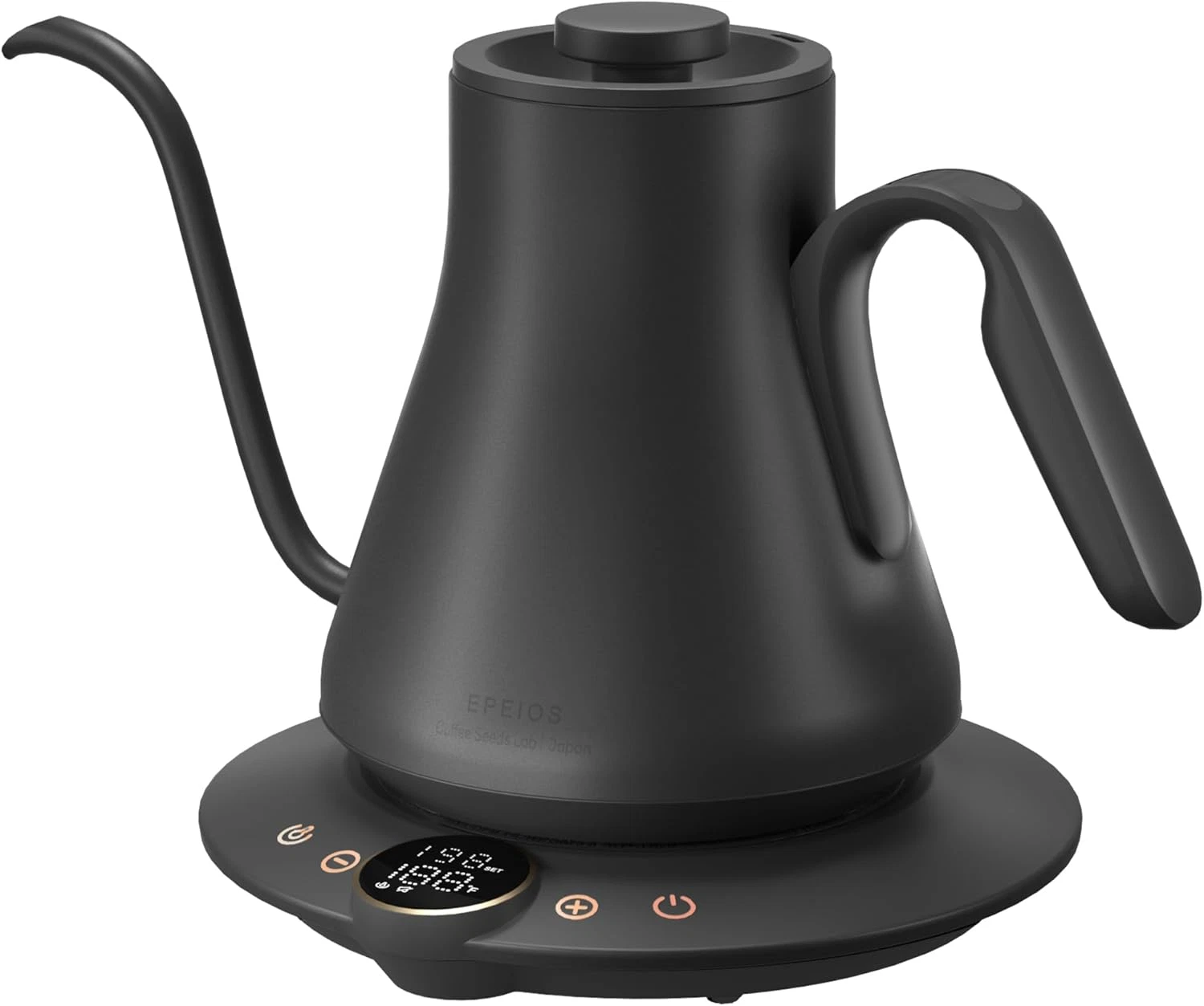 Precision Electric Gooseneck Kettle 1500W ±1℉ Control 0.9L - Dark Gray