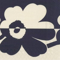 Ihr Lunch Servietten Marimekko Suur Unikko Linen Blue 33 X 33 Cm
