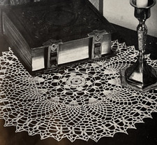 Vintage 1948 Royal Society Crochet Pattern 9124 PINEAPPLE DOILY 11.5"