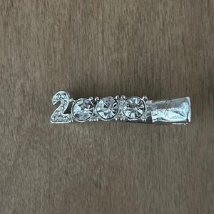 Y2K 2000's Silver toned Vintage Retro Hair clip special occasion Holiday Party