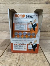 NOS - VINTAGE 1971 Larchmont Novelty Co. No Tip Coin Kit Cardboard Store Display