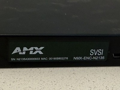 AMX SVSI NMX-ENC-N2135 HDMI Encoder 1080p H.264 Network AV PoE Tested  