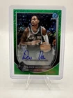 2025-26 Bowman Chrome Devin Vassell Green Shimmer Auto 01/99 FIRST ON PRINT