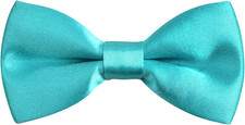 Solid Banded Adjustable Length Pre-tied Boy's Bow Tie