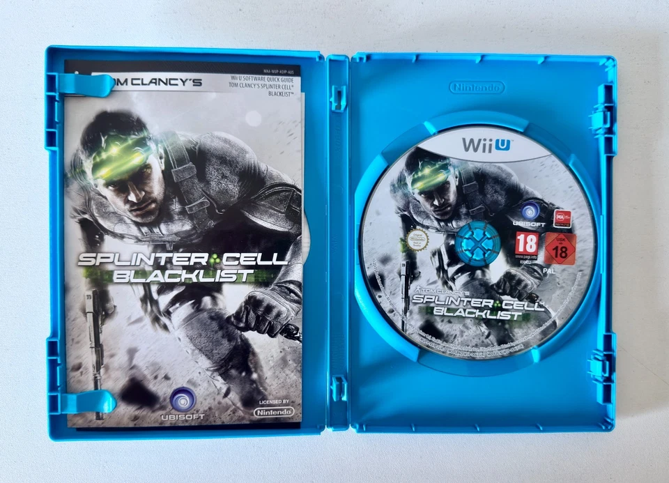 Tom Clancy's Splinter Cell Blacklist Inc Manual Wii U Like New Mint Disc AU - Image 3 of 3