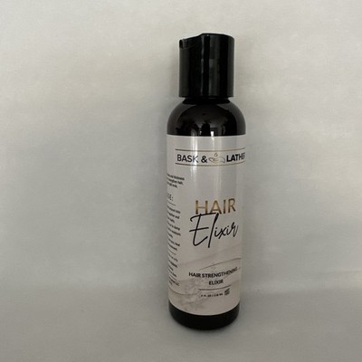 BASK & LATHER Elixir Hair Strengthening Oil Jamaican Black Castor Oil For Vol...