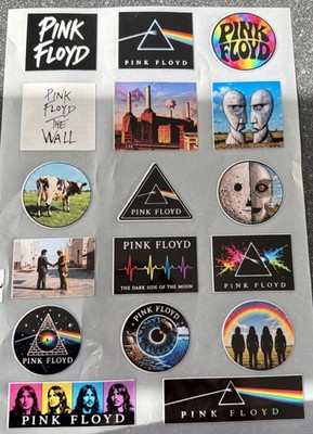 PINK FLOYD VINTAGE STICKER “17 STICKER SET” Album Cover Decals High ...