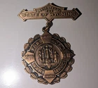 Antique 1917-1918 WW1 Medal For World War Service  Presented by Wyoming  RARE