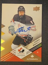 2024 UD Team Canada Frankie Marrelli Autographed Card 🔥🔥🔥🔥 Ottawa 67's Star