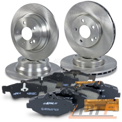 BREMSSCHEIBEN + BREMSBELÄGE VORNE + HINTEN FÜR MERCEDES BENZ E-KLASSE W211 S211