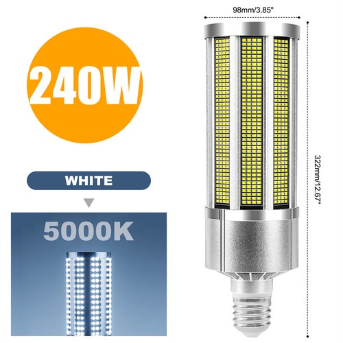 LED Corn Light High Bay Fixture Bulb Factory Industrial 150W/200W/240W E39 Bulb - Picture 11 of 14