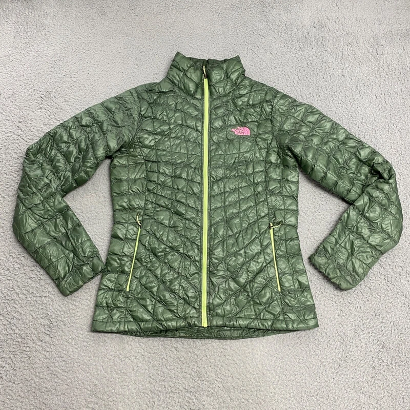 north-face puffer thermoball casual outdoors zip jacket