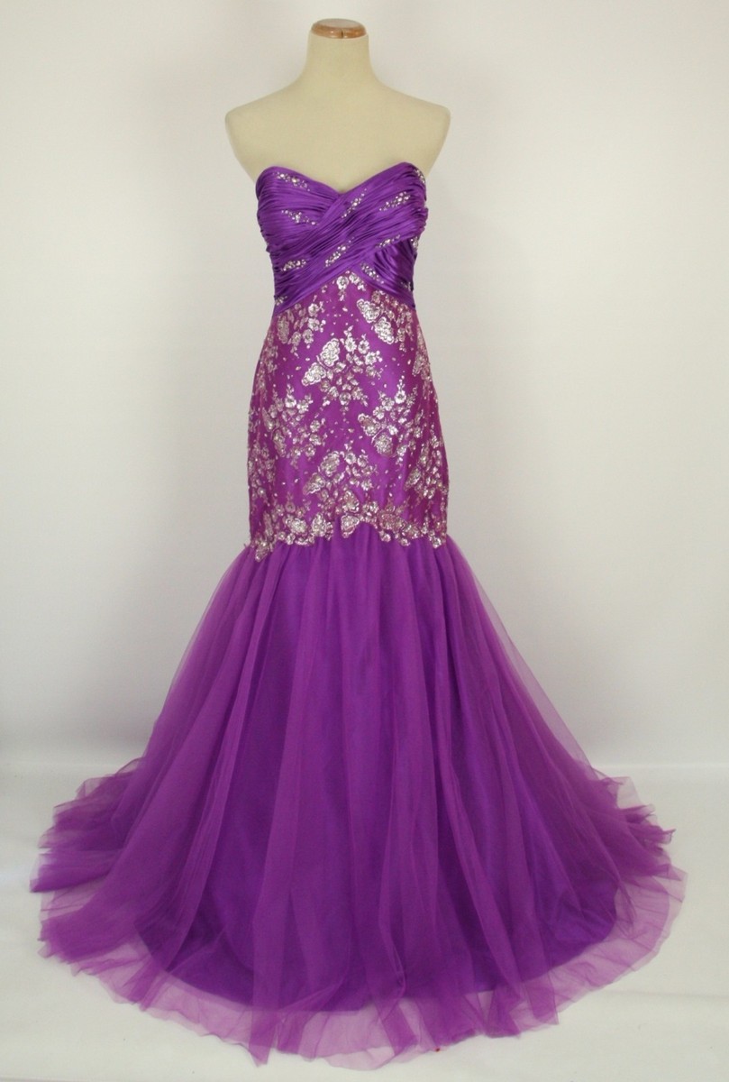 tony bowls purple prom dress Tony Bowls Collection TB11608