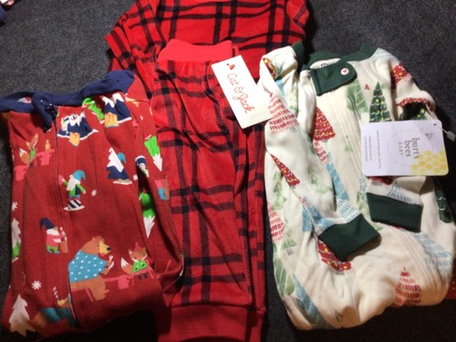 NWT 3 Pairs of HolidayPajamas for Boy 6-9 Months - 第 1/4 張圖片