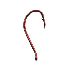Red Offset Octopus Hook Fishing Hooks~Up eye~25 pk~FREE Shipping