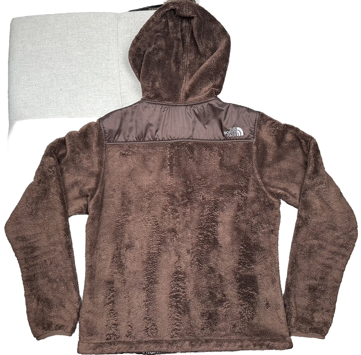 North Face Jacket Women Small Fleece Oso Full Zip Hood Brown