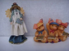 Vintage Enesco Bingo Game Prizes Figurines Koziol Rhynen-Nadig Lot