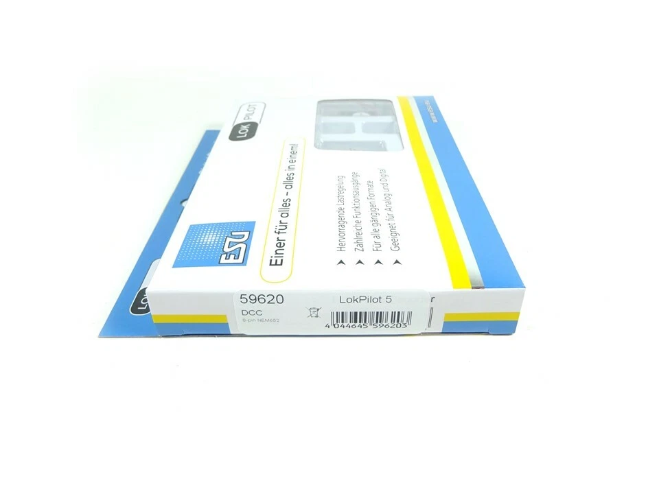 ESU H0 digital Decoder LokPilot 5 DCC NEM652 8 pin 59620 neu OVP - Bild 2 von 4