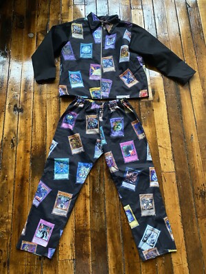 Yugioh 2 Piece Cards All Over Print Jacket + Pants Custom Hypland Atsuko Sz L