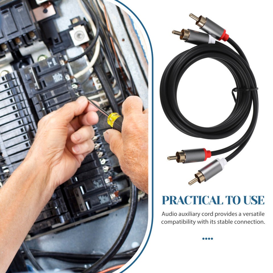 Audio Line Auxiliary Cord Stereo Subwoofer Cable Amplifier for Speaker