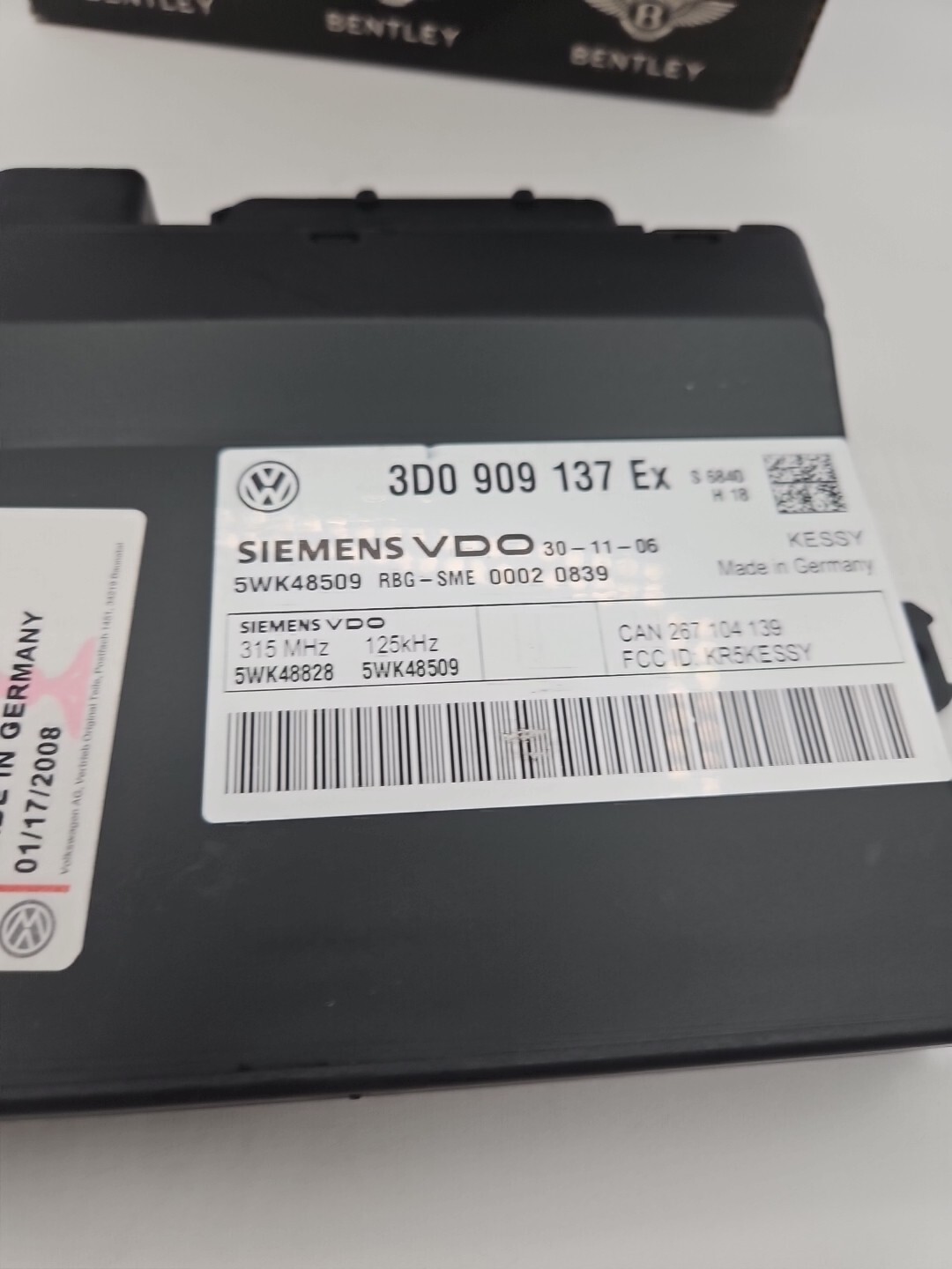 BENTLEY CONTROL UNIT FOR ACCESS A (3D0909137EX1E)