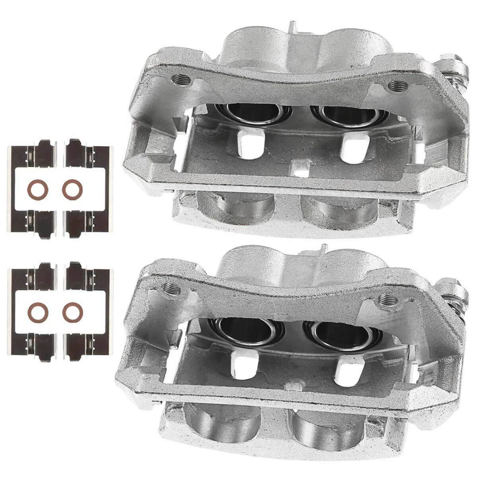 Front Left & Right Disc Brake Calipers with Bracket for Honda Pilot 2009 - 2015 - Image 3 of 4
