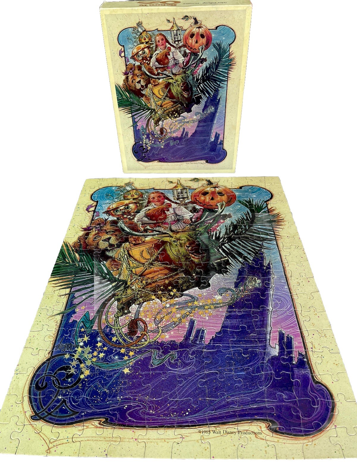 Vintage Rare Hard to Find 1985 Disney Return to Oz Puzzle 100% Complete w/ Box