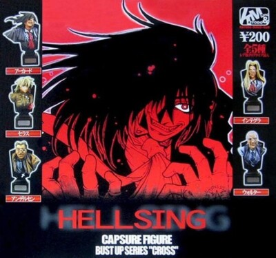 HELLSING Kaiyodo K&M Capsule Bust Figure Very rare Complete normal Set of 5