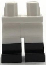 Lego New Minifigure Pants Legs w/ Molded Black Lower Legs Boots Part