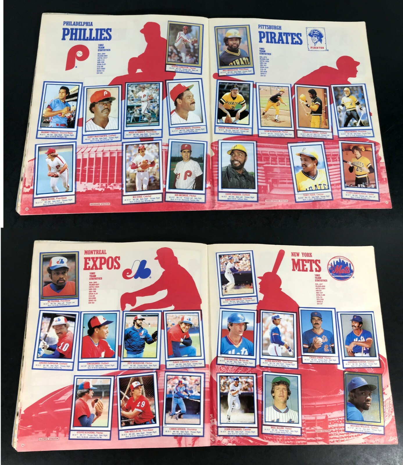 1983 TOPPS Sticker Album Book COMPLETE ALL 330 Stickers INCLUDED ...