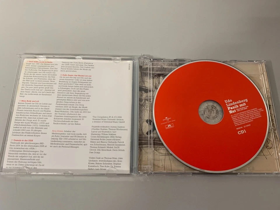 Udo Lindenberg – Panik Mit Hut - Die Singles Von 1972 bis 2005 - 2 CD´s © 2006 - Bild 2 von 4