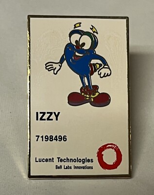 Lucent Technologies Bell Labs Pin ~ 1996 Atlanta Olympic ~ Izzy ~ LE 86/1500