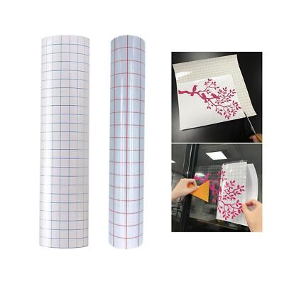 Klare Vinyl Transferpapier Rolle, 12 Zoll x 5, mit Gitter Applikation Klebeband zum Kleben,