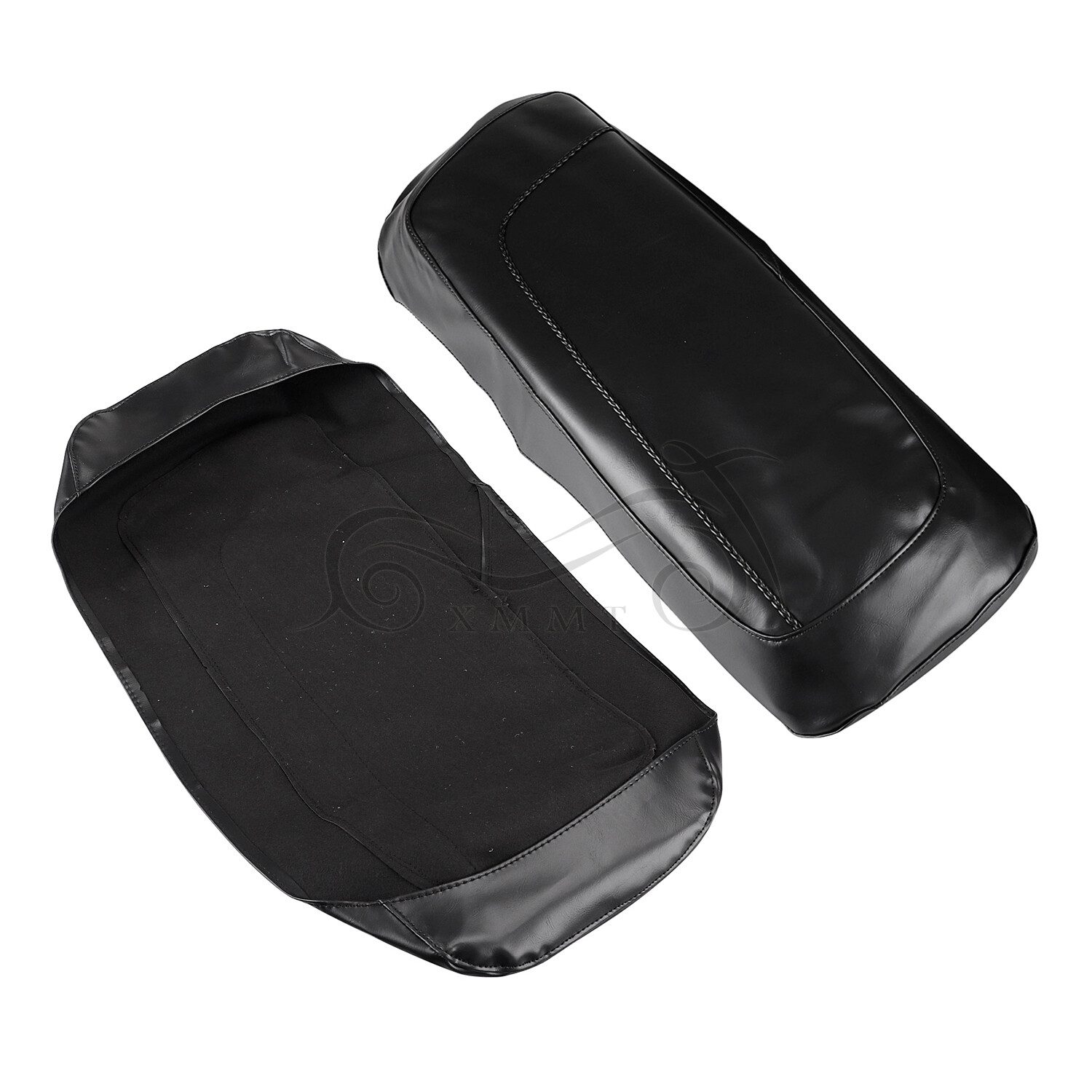 PU Leather Saddlebag Bag Lid Covers Protectors For Harley Touring