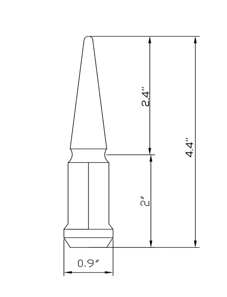 20 Chrome M12x1.5 Spline Spike Lug Nuts + 1 Tool Fits Toyota Matrix 2003-2014 - Image 2 of 2