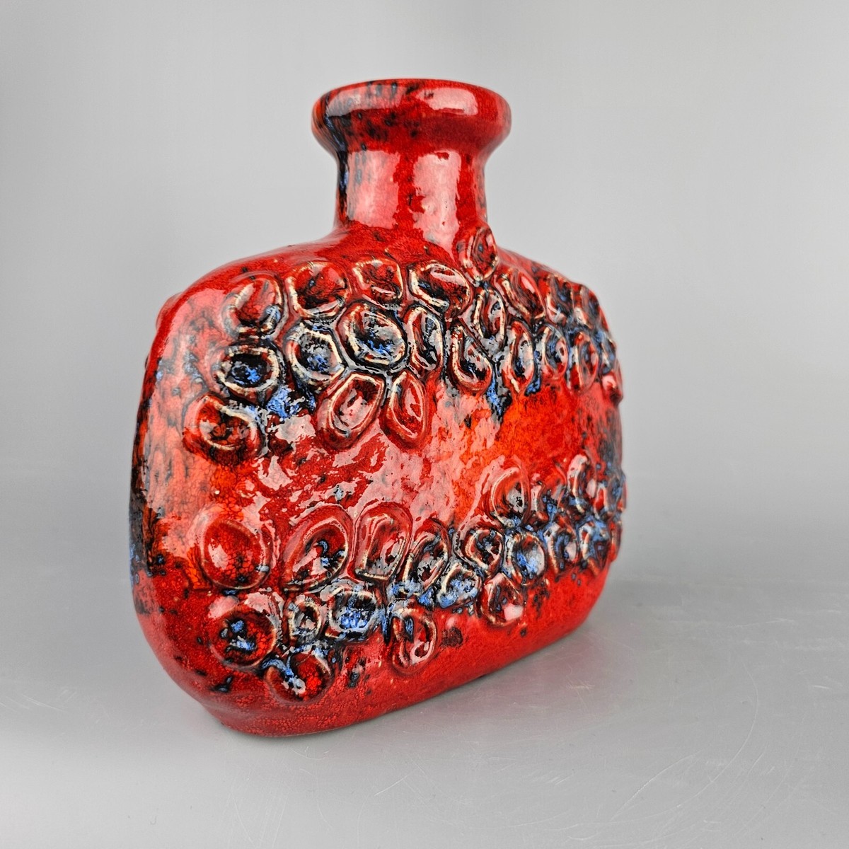 Vintage West German Fat Lava vase by Dumler & Breiden. Number 612