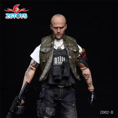 Z6TOYS Z-002B 1/6 Wounded Tough Guy Jason Statham Male Head Sculpt