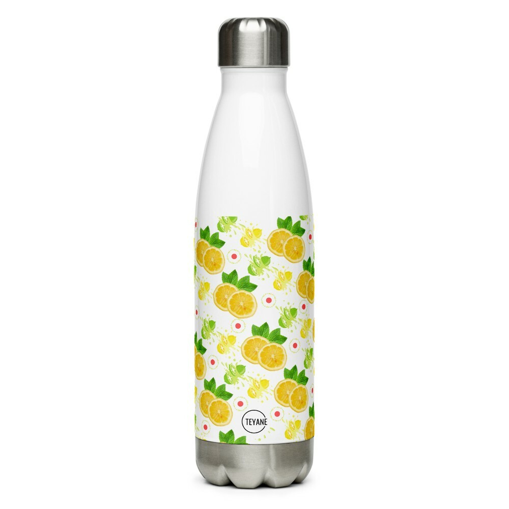 Gourde isotherme Teyane en acier inoxydable de 750ml couleur jaune citron