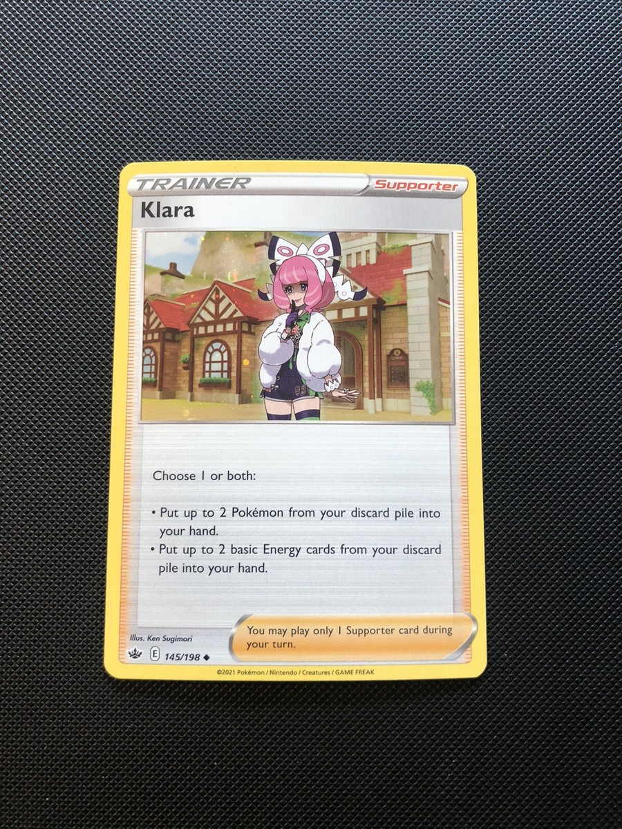 Klara 145/198 COSMOS HOLO Variant Promo Pokemon NM Chilling Reign