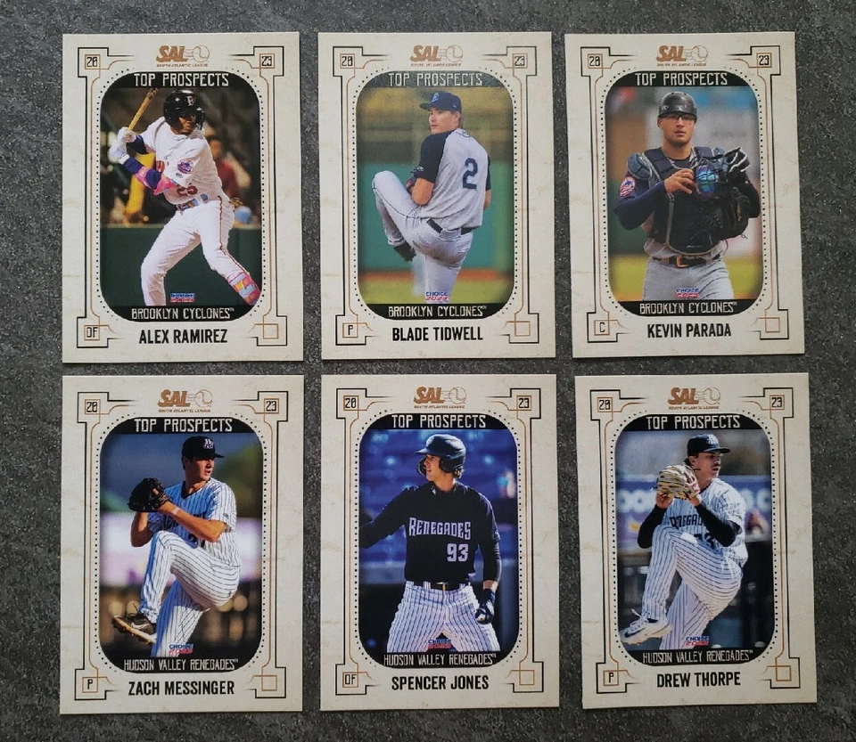 2023 South Atlantic League Top Prospects SINGLE CARDS - CHOOSE YOUR PLAYER - Image 4 of 4