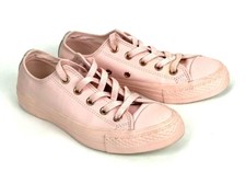 blush leather converse