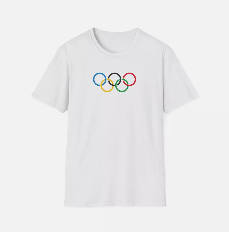 Olympic Rings Unisex Softstyle T-Shirt Gift For Birthday
