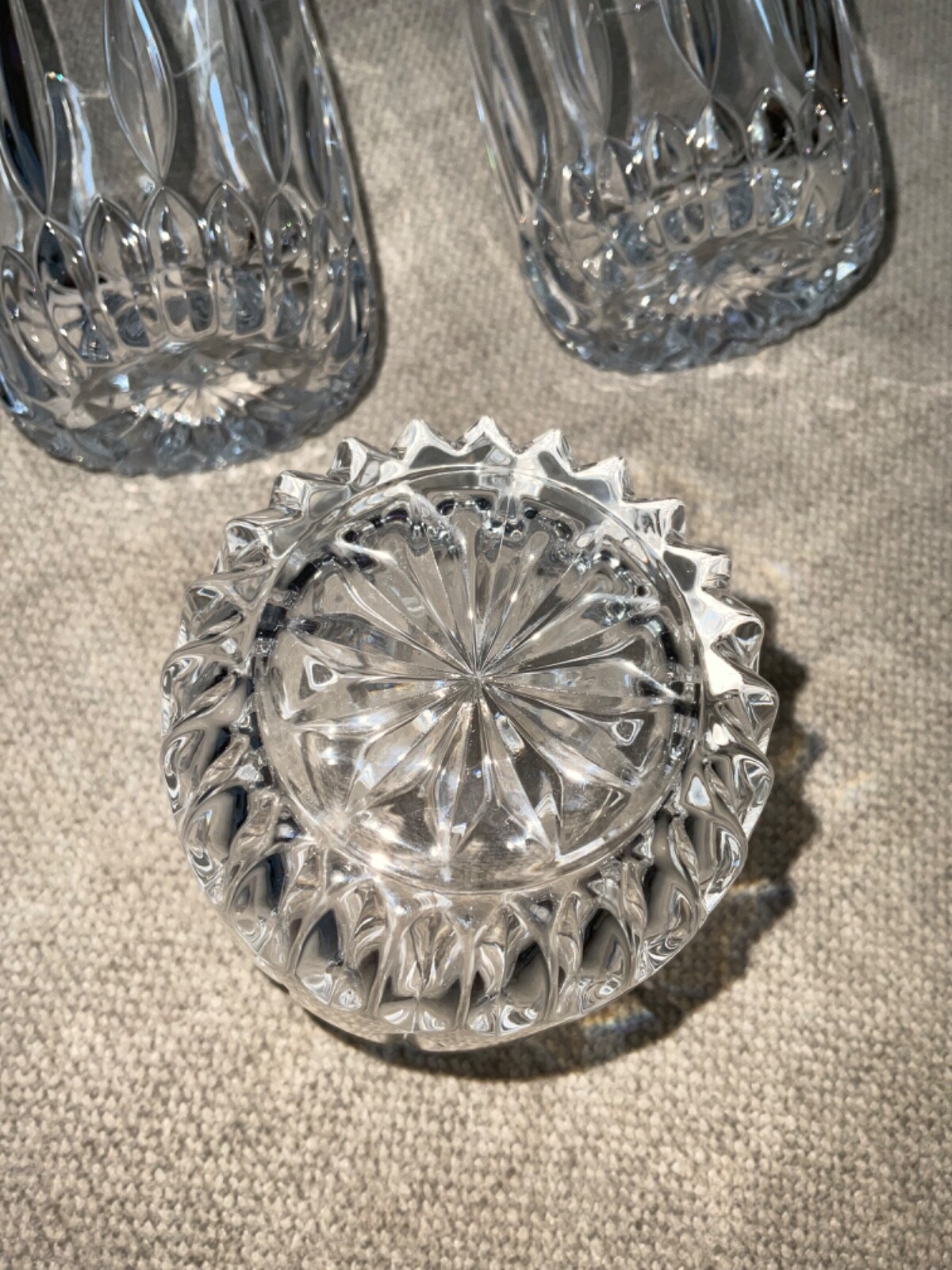 Gorham Crystal Rocks Glasses Sundance Double Old Fashion (Set of 3) See Pics